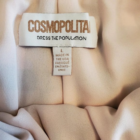 Dress The Population Cosmopolitan Pink and Black Plaid Skirt L Ruffled Bottom - Picture 6 of 13